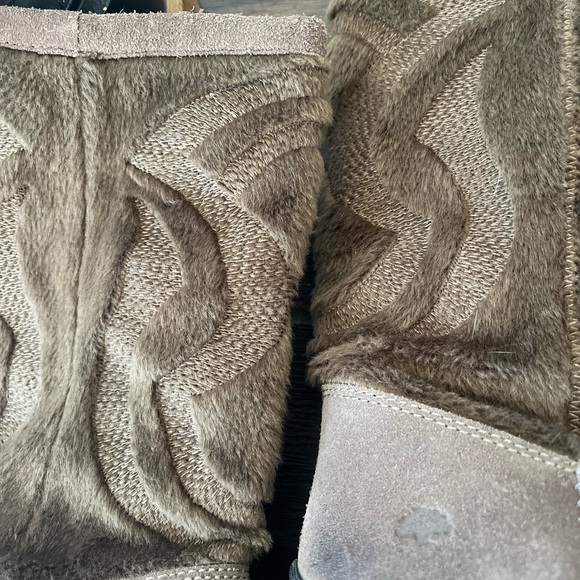 Kalso Earth Shoe Leather Faux Fur Pull On Boots Size 7B Color is Smoke HLF12 - Picture 10 of 15